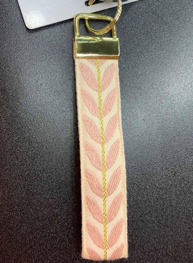 BattleTim Key Fob Keychain Wristlet Cute Car Key Chain Holder Handmade Embroidery Fabric Key Fobs Wristband for Women (Green) - Image 5